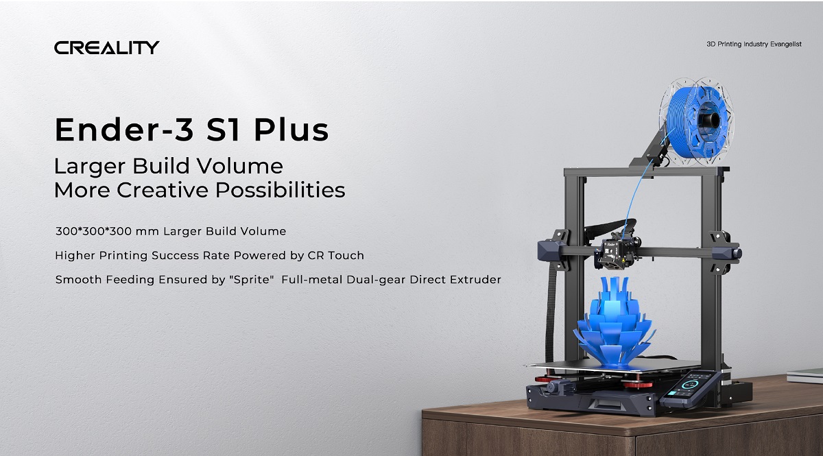 creality ender 3 s1 plus, large size 3d printer