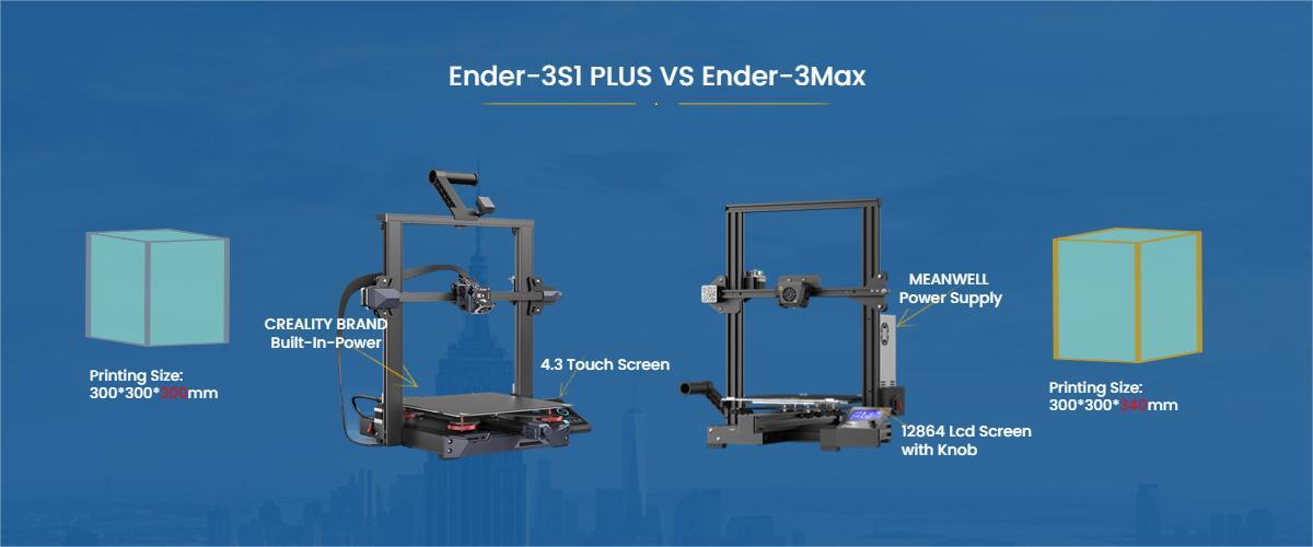 Ender-3S1 plus vs Ender-3MAX