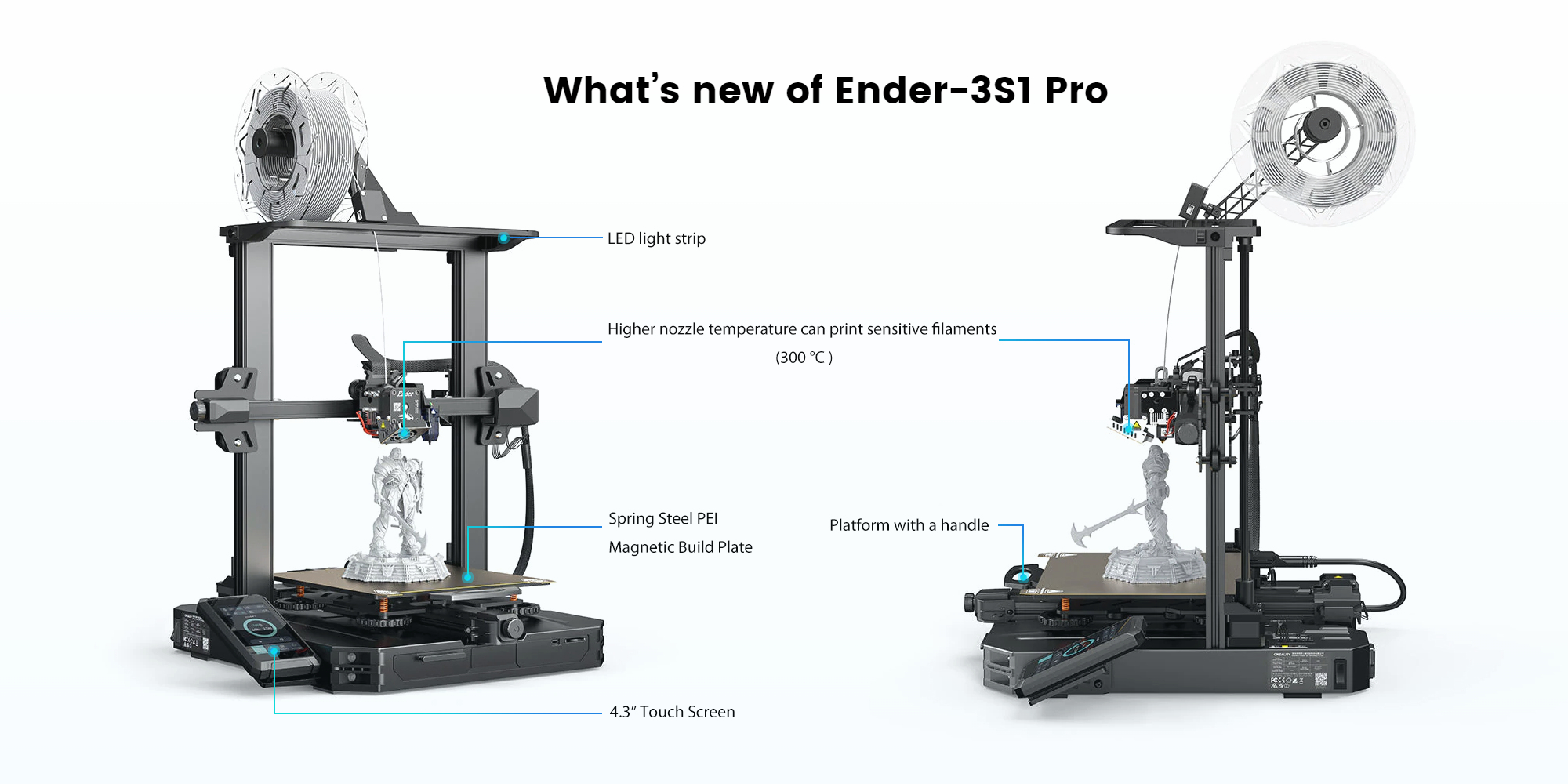 creality 3d printer, creality ender 3 s1 pro 3d printer